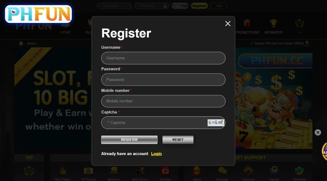Register a PHFUN Account in Just 3 Steps